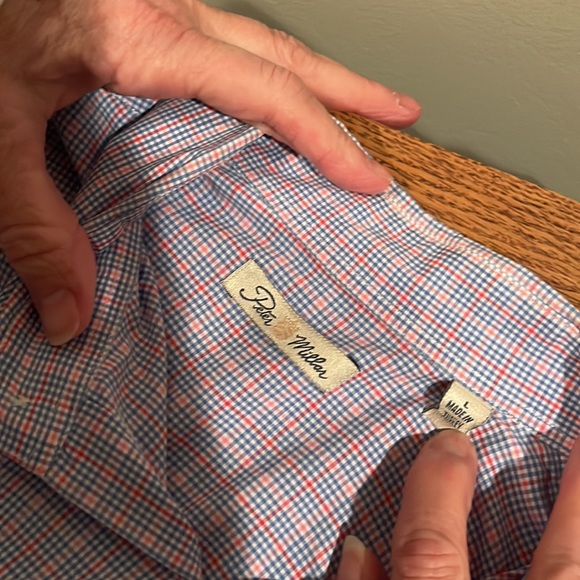 Peter Millar Men’s shirt size large - Picture 6 of 8